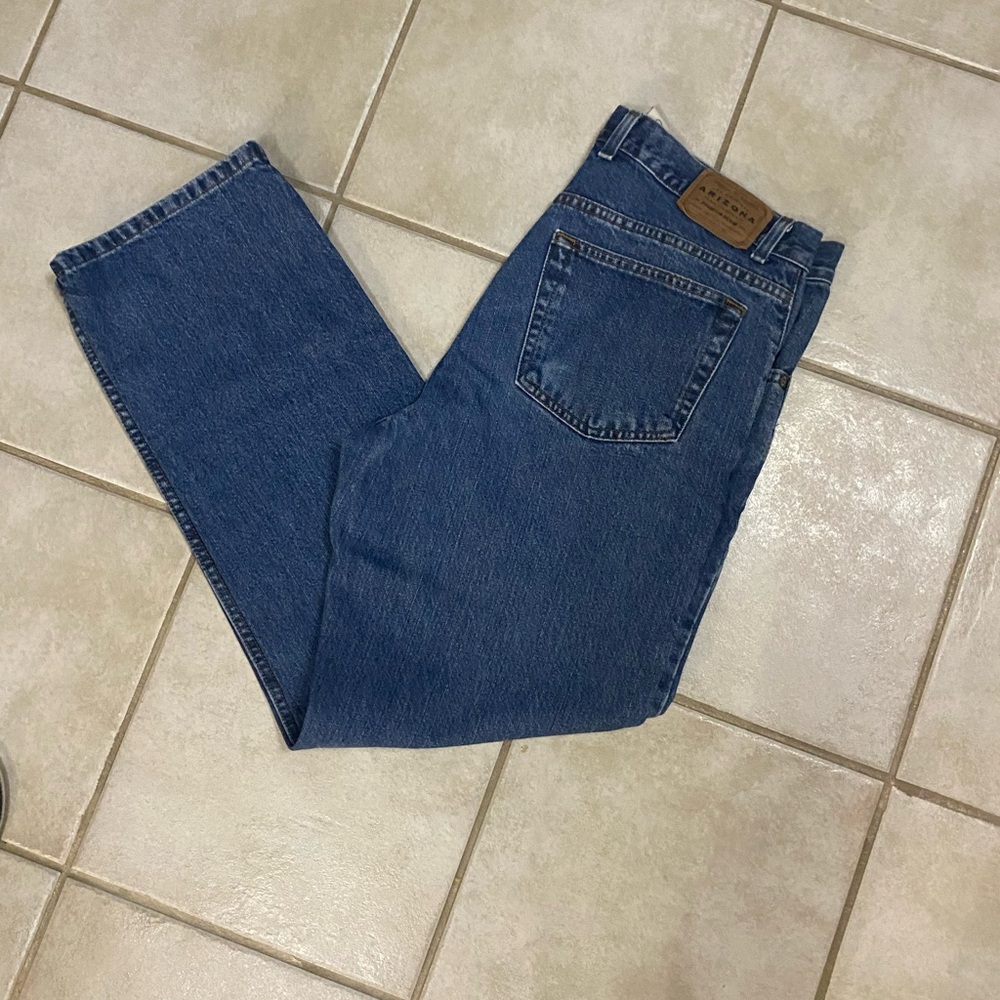 Arizona Jean Company Men's Straight Blue Jeans